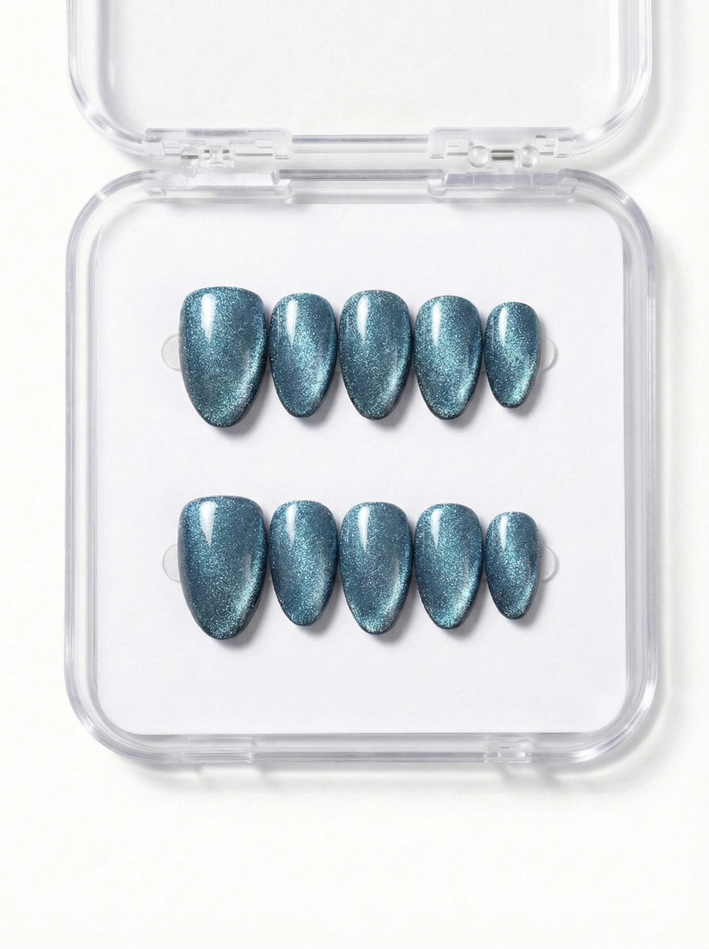 Sapphire Blue Press-On Nails