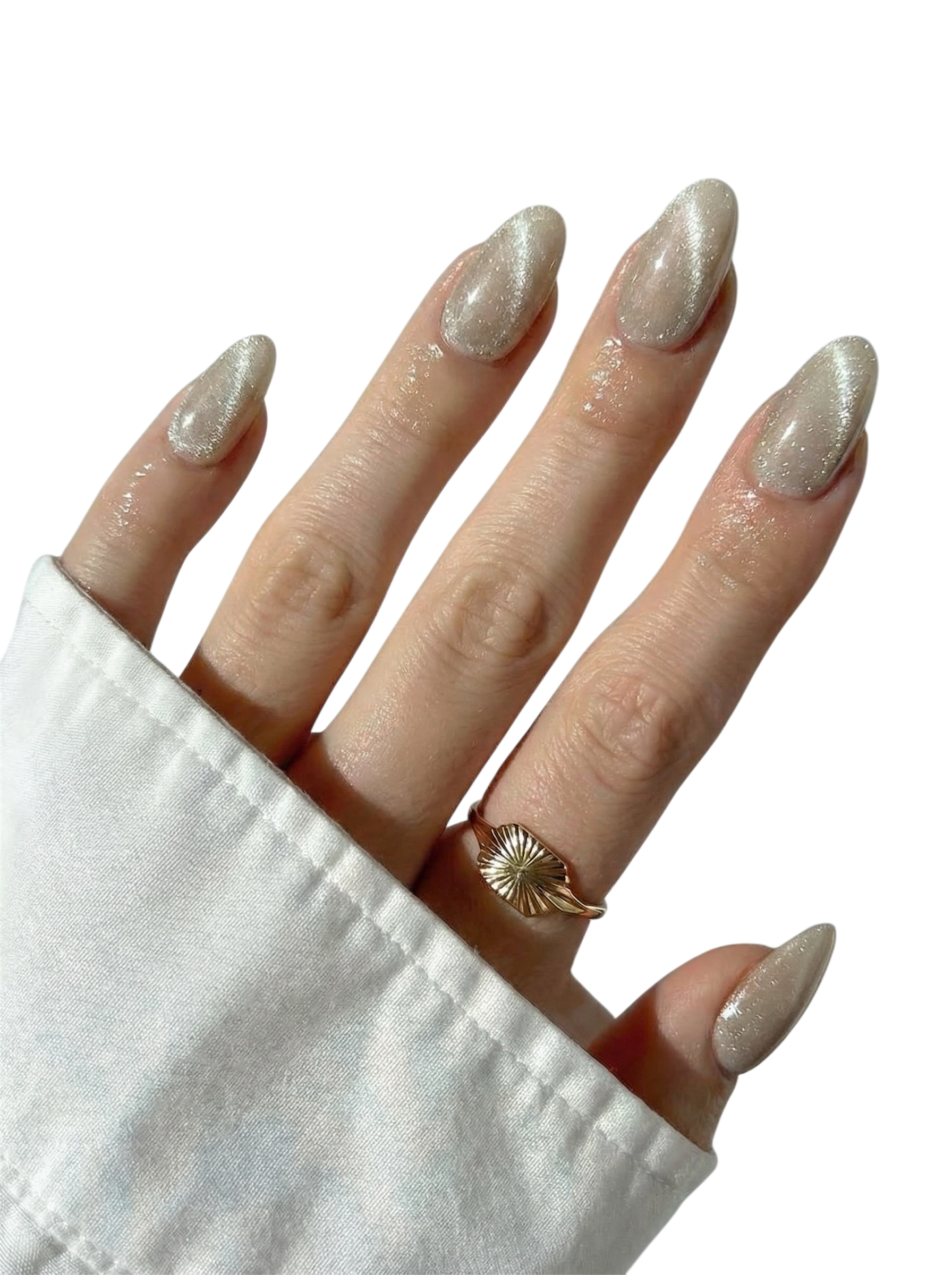 Champagne Press-On Nails