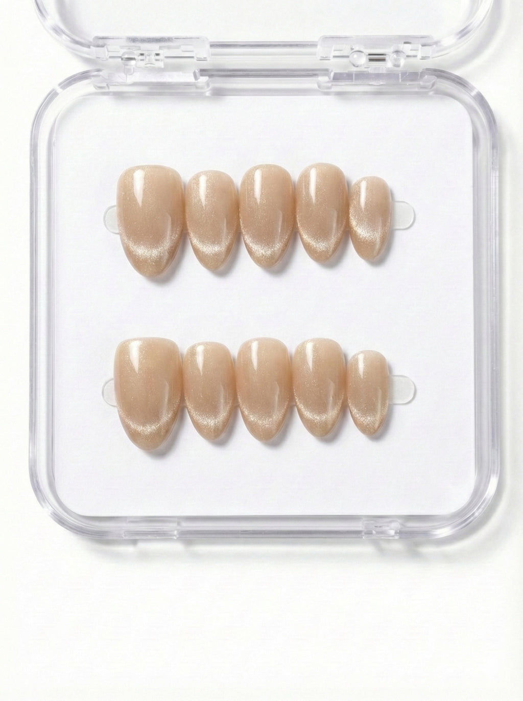 Beige Silk Press-On Nails