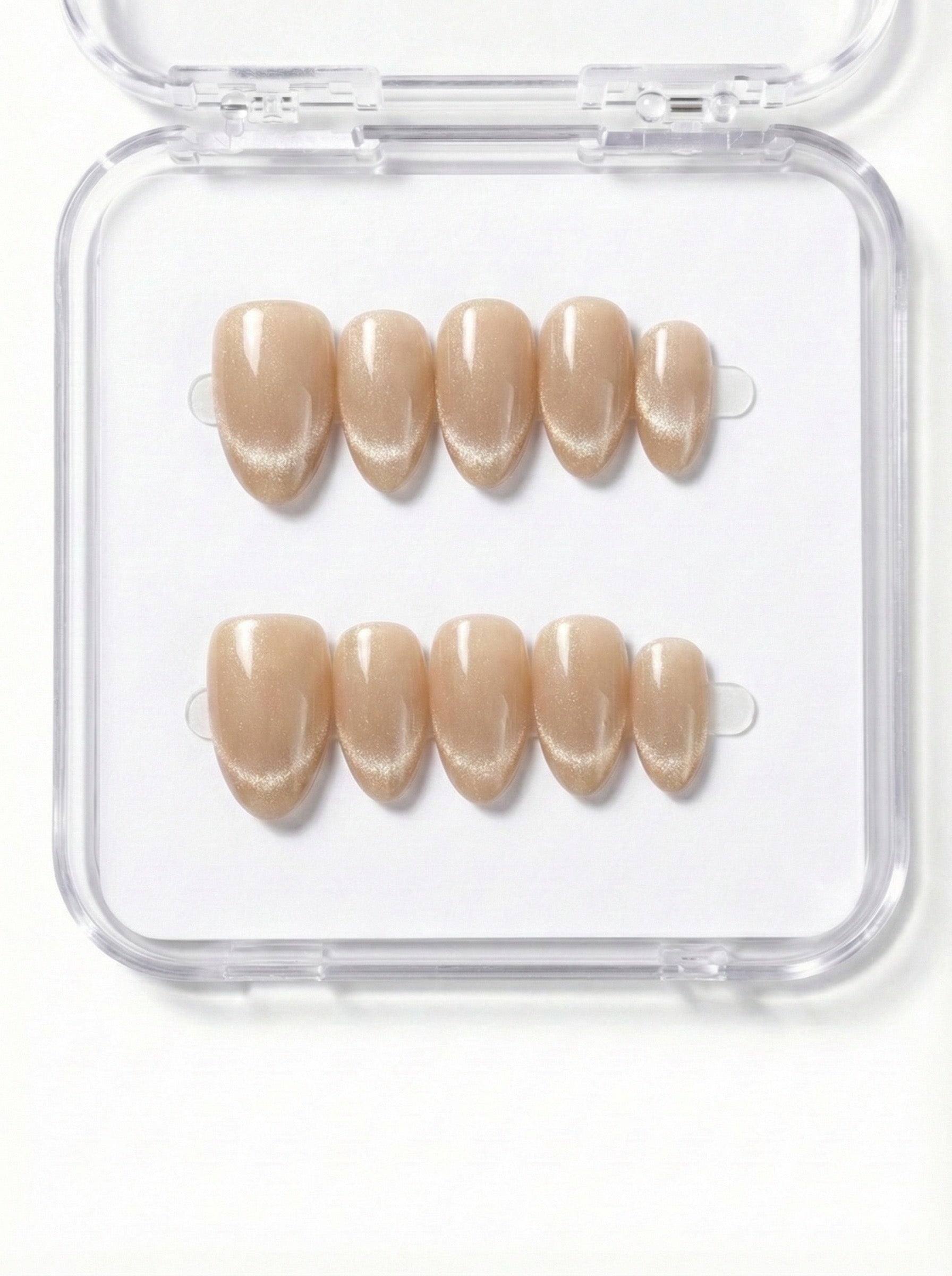 Beige Silk Press-On Nails