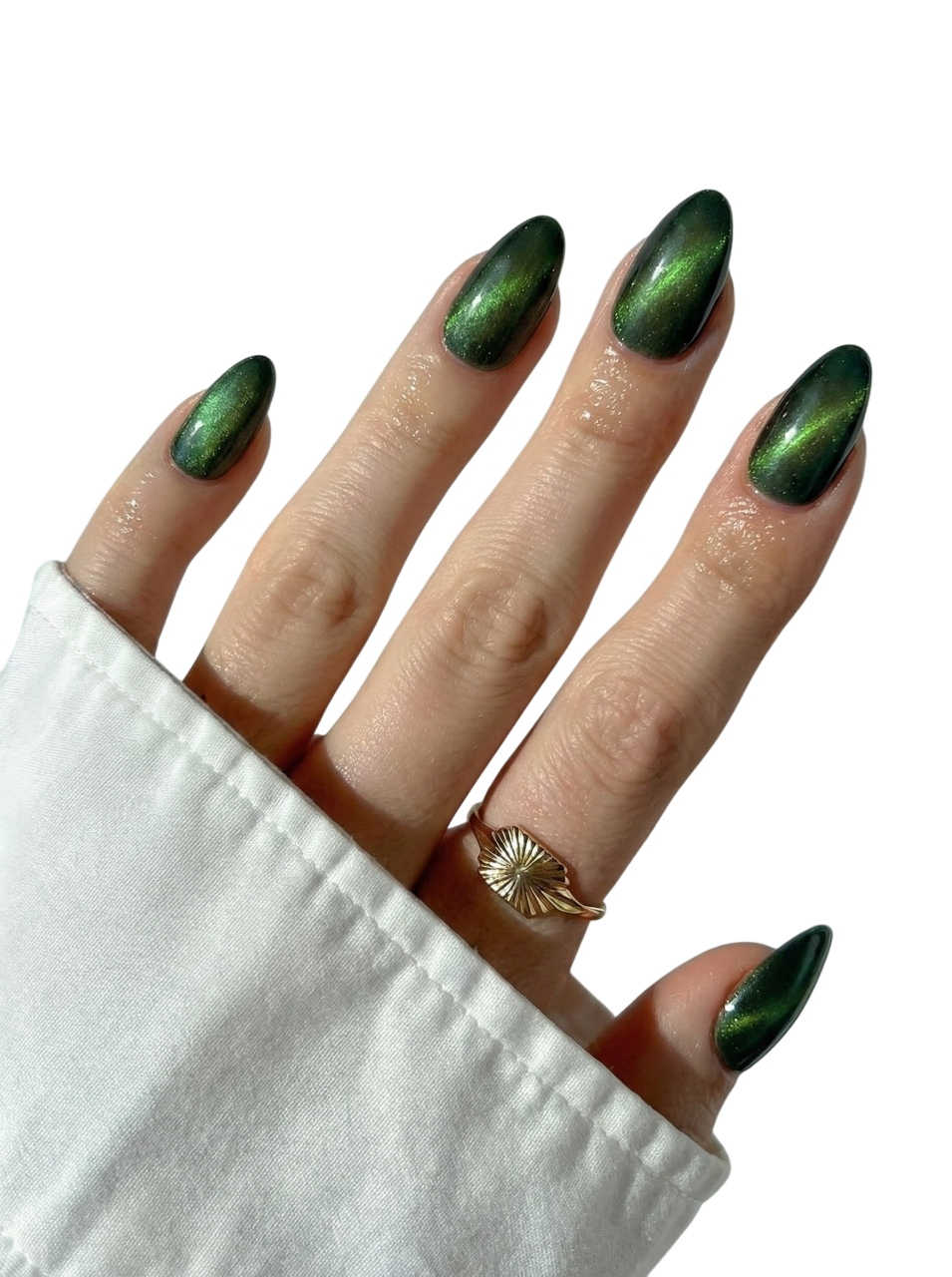 Emerald Green Press-On Nails