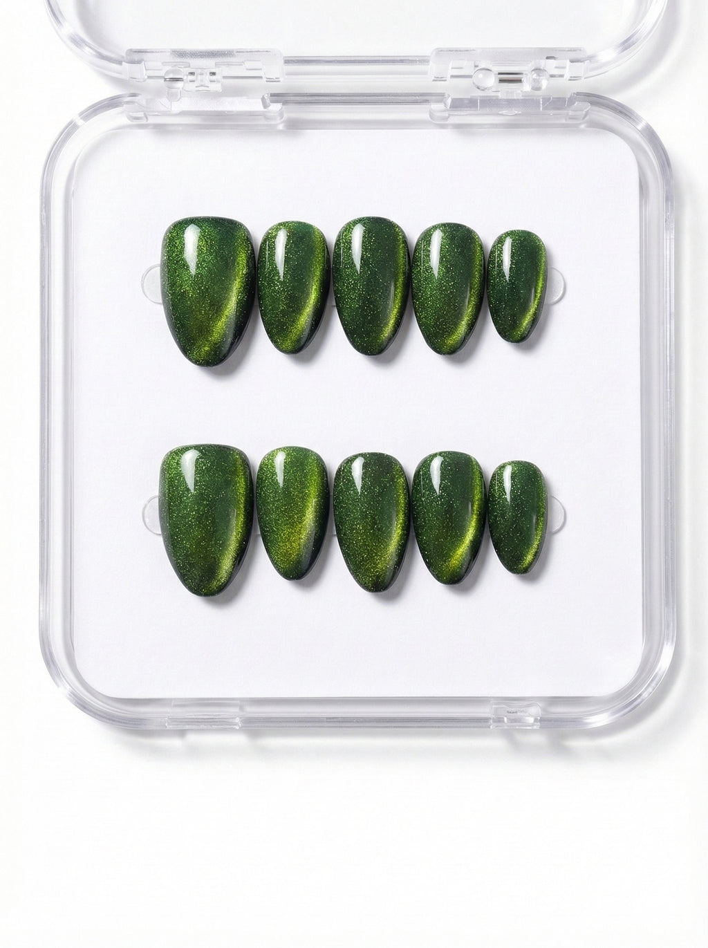 Emerald Green Press-On Nails