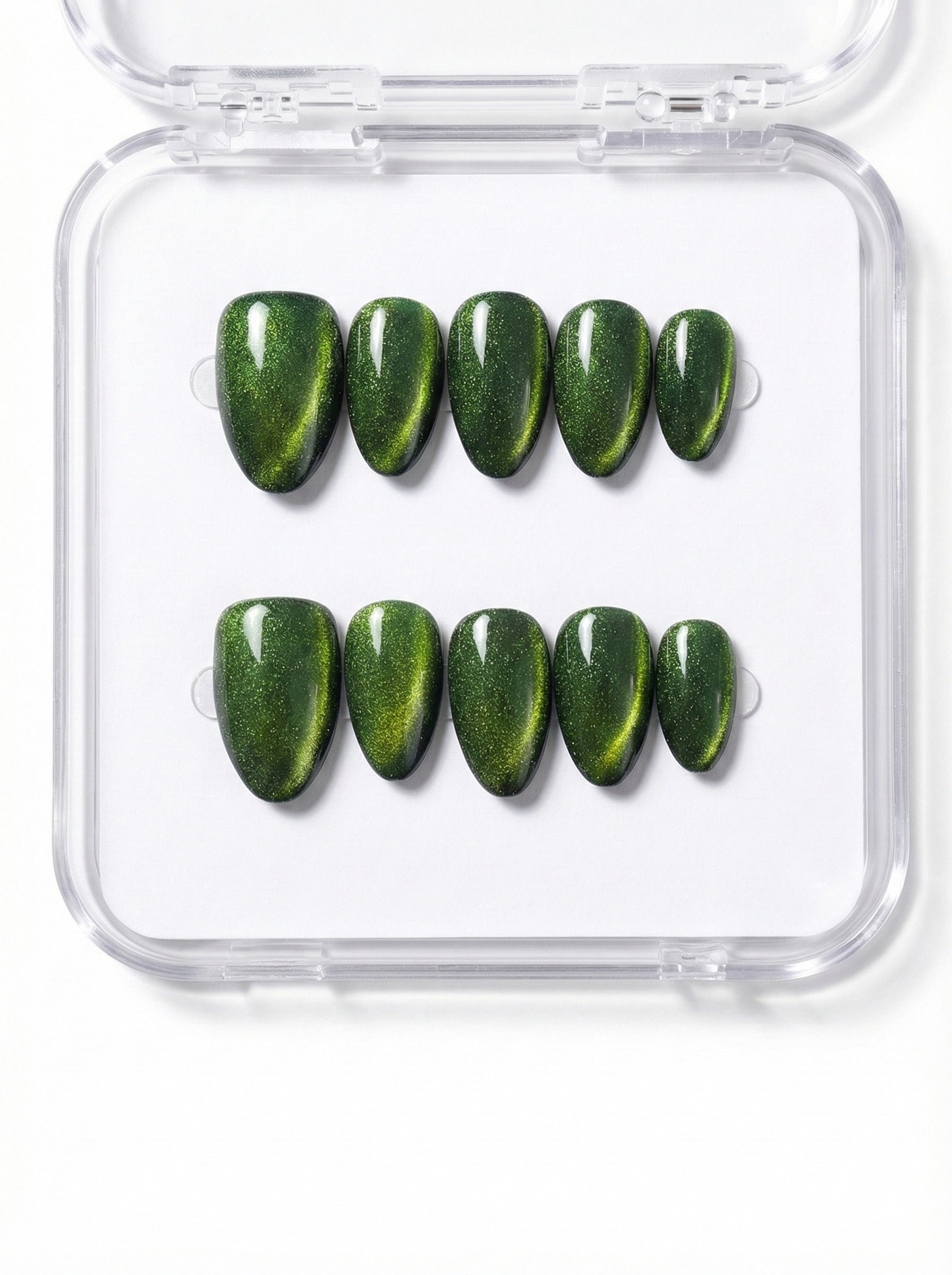 Emerald Green Press-On Nails