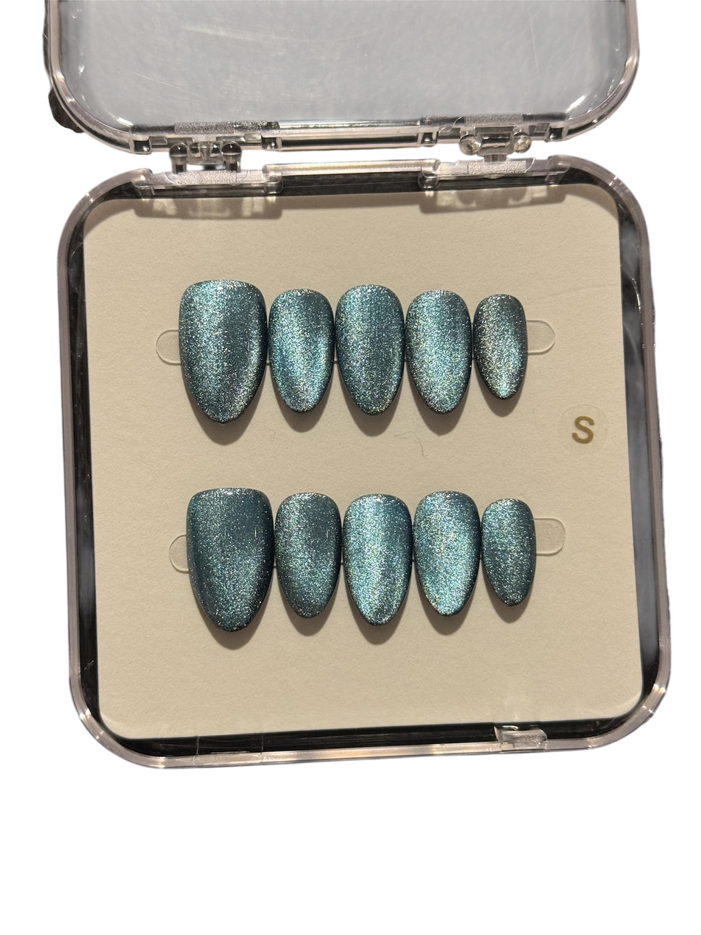 Sapphire Blue Press-On Nails