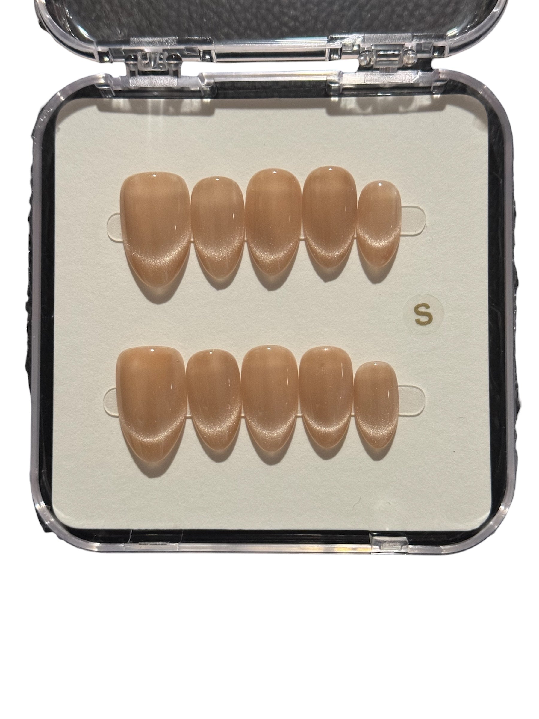 Beige Silk Press-On Nails
